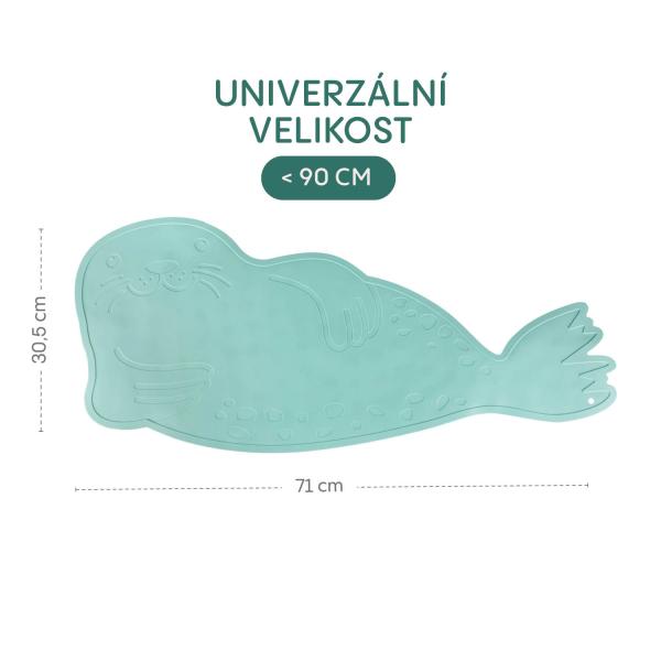 Silikonová protiskluzová podložka do vany, Mint (obrázek 5)