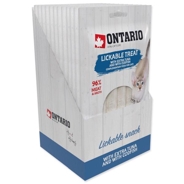 Ontario pochoutka lízací extra tuňák a treska 5x14g (obrázek 3)