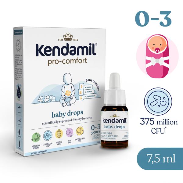 Kendamil pro-comfort kapky pro děti (7,5 ml), doplněk stravy