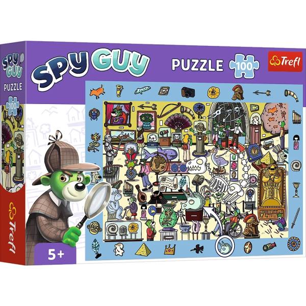 Trefl Puzzle s hľadaním obrázkov Spy Guy: Múzeum 100 dielikov