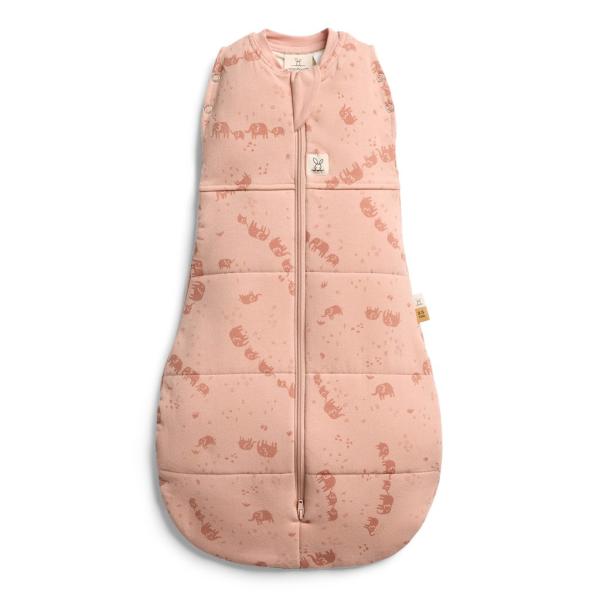 ERGOPOUCH Zavinovačka a vak na spanie 2v1 Cocoon Elephant Parade 0-3 m, 3-6 kg, 2,5 tog