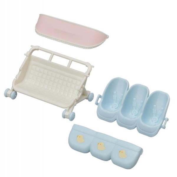 Sylvanian Families Kočárek pro trojčata