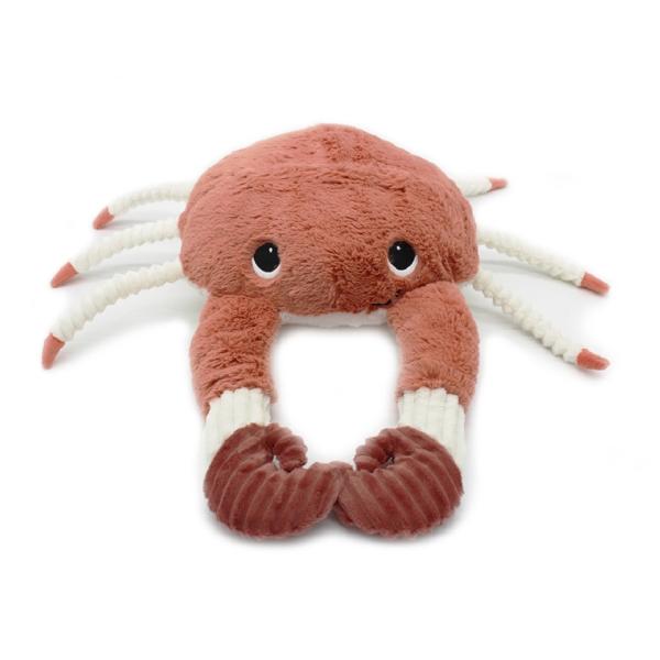 PTIPOTOS Plyšový krab Cassecou cihlová - máma s miminkem (obrázek 3)