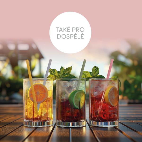 Silikonová brčka 4ks, Dove Grey (obrázek 5)