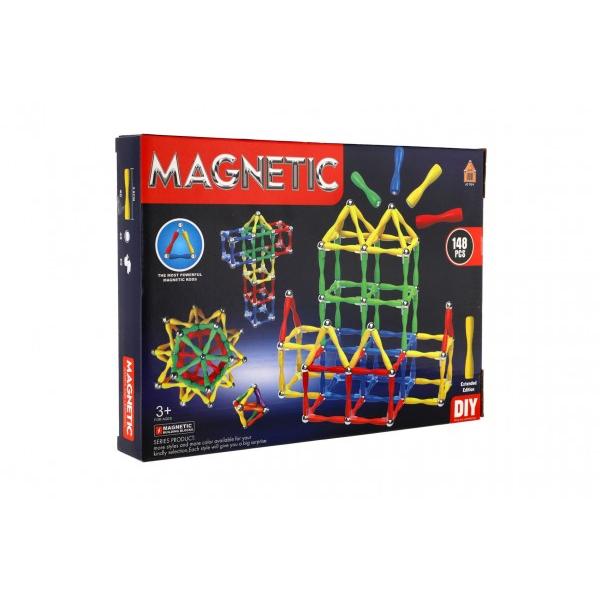 Magnetická stavebnica 148ks plast/kov