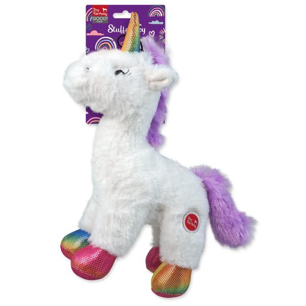 Hračka Dog Fantasy Stuffed Toy jednorožec pískací mix barev 26cm (obrázek 5)