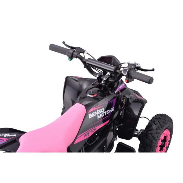 Elektrická čtyřkolka pro děti Beneo Motors Raptor růžová - 800W (obrázek 5)