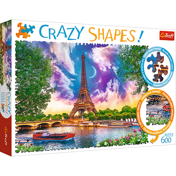 Trefl Puzzle 600 Crazy Shapes - Paříž