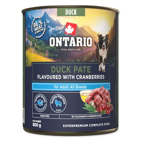 Konzerva Ontario Adult kachní paté s příchutí brusinek800g (obrázek 3)