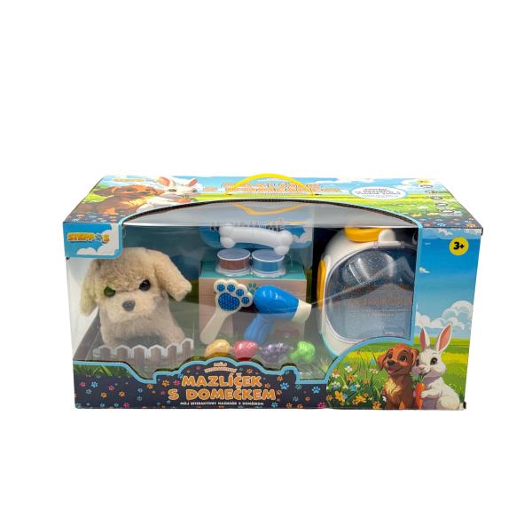 Steppos Můj interaktivní mazlíček s domečkem – Štěňátko