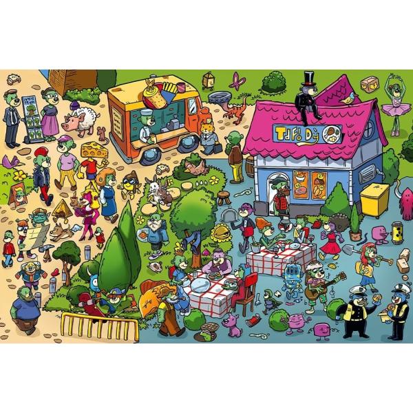 Trefl Puzzle 160 dílků Treflíci slaví