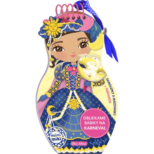 Obliekame bábiky na KARNEVAL – omaľovánky