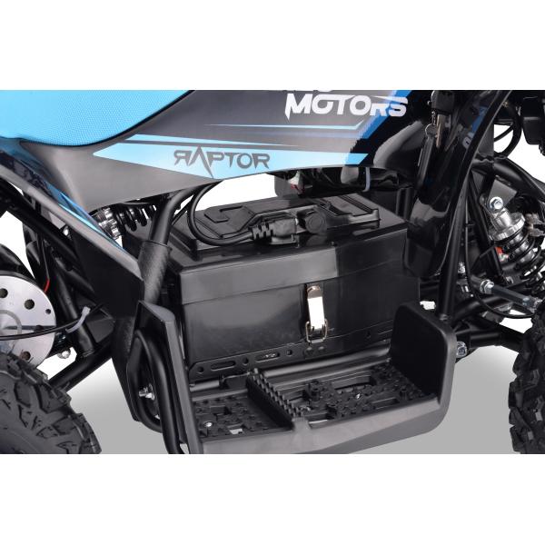 Elektrická čtyřkolka pro děti Beneo Motors Raptor modrá - 800W (obrázek 7)