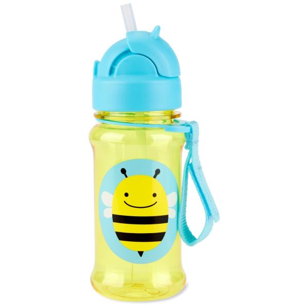SKIP HOP Zoo tritan Láhev s brčkem 355ml Včelka 12m+