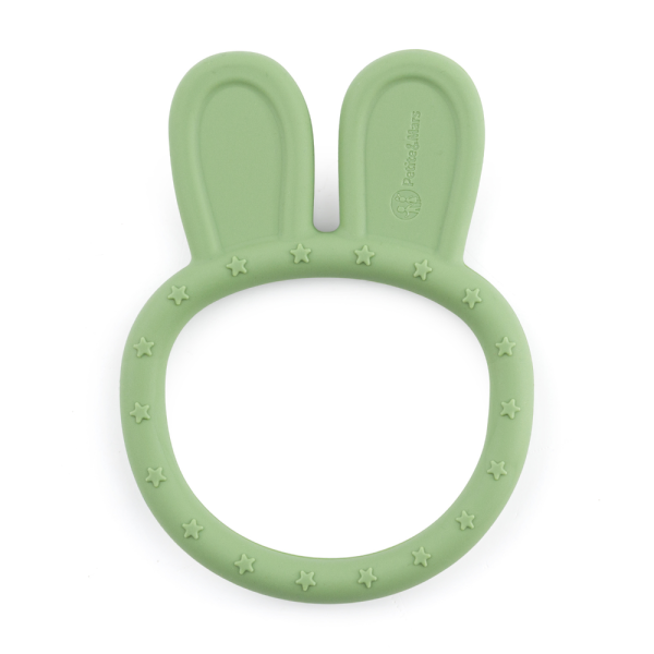 PETITE&MARS Hryzačka silikónová Bunny Sweet Pea 0m+