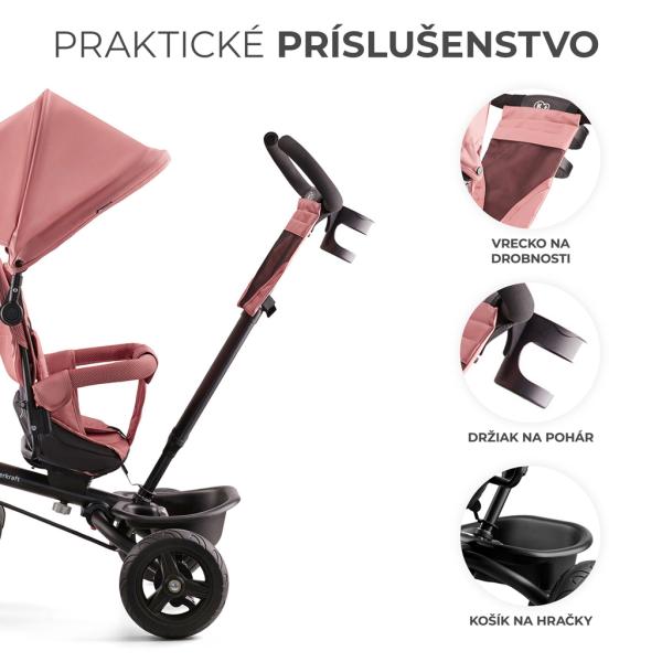 KINDERKRAFT Tříkolka Aveo Rose pink (obrázek 11)