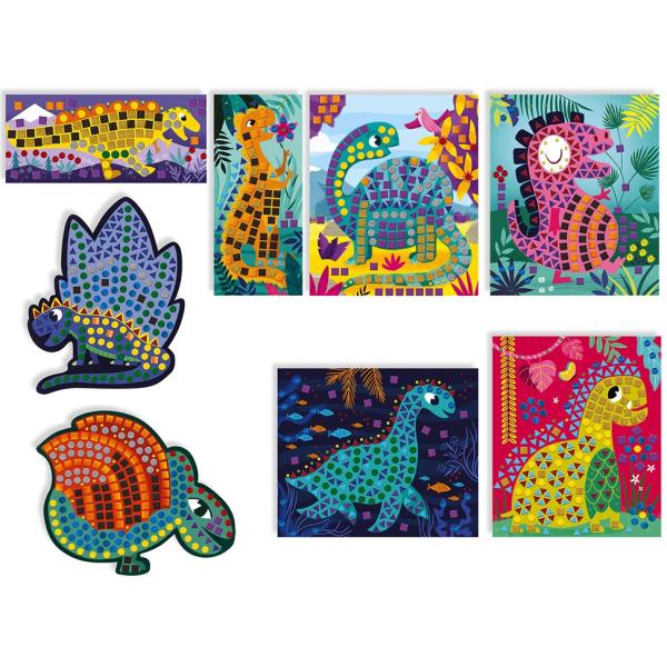 Janod Atelier mozaika Dinosauři Sada Maxi 4+