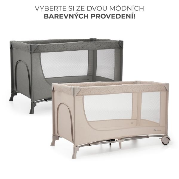 KINDERKRAFT Postýlka cestovná Joy 2 Beige (obrázek 7)