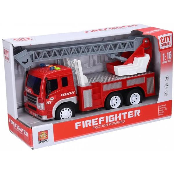 Auto hasičské s žebříkem a efekty 28 cm - český obal (obrázek 3)