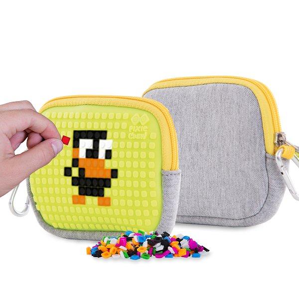 PIXIE CREW univerzální pouzdro ŠEDÉ/NEON ŽLUTÉ