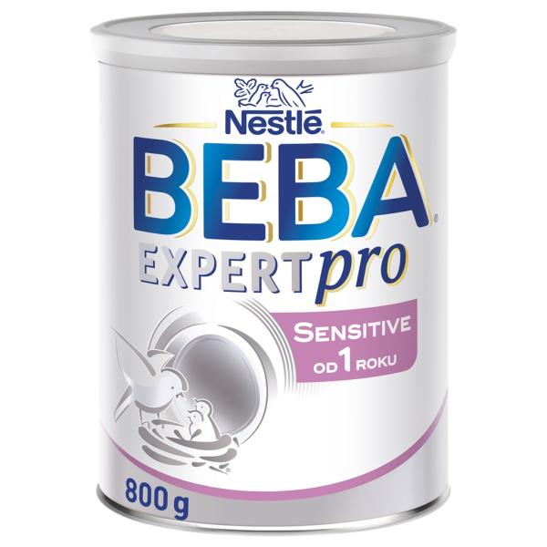 BEBA EXPERTpro SENSITIVE od 1 roku, mléčná výživa pro malé děti, 800 g