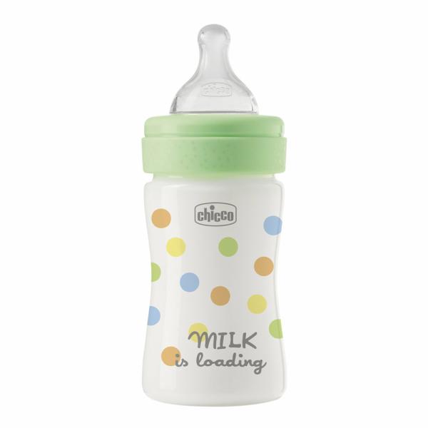 CHICCO Fľaša dojčenská Perfect Easy 150 ml slow silikón neutral 0m+