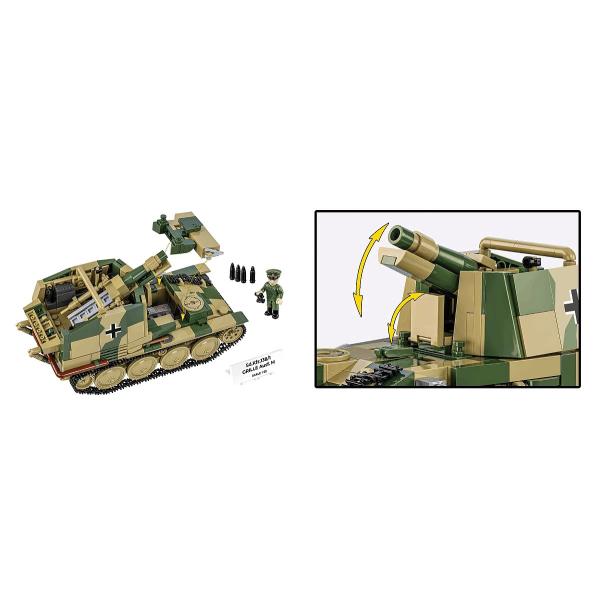 Cobi 2665 World War II Sd.Kfz. 138/1 GRILLE Ausf. M, 1:28, 724 k, 1 f (obrázek 5)