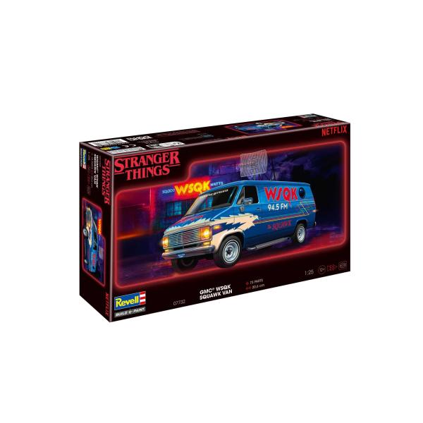 Plastic ModelKit STRANGER THINGS auto 07732 - GMC® WSQK Squawk Van (1:25)