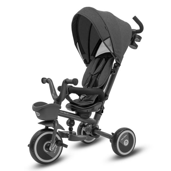 Detská Trojkolka Baby Mix 5v1 RELAX 365° sivá