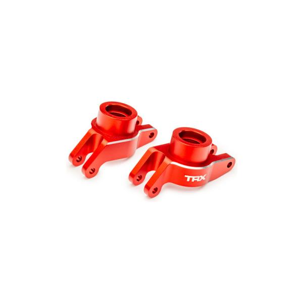 Traxxas těhlice zadní hliníková červeně eloxovaná (pár)