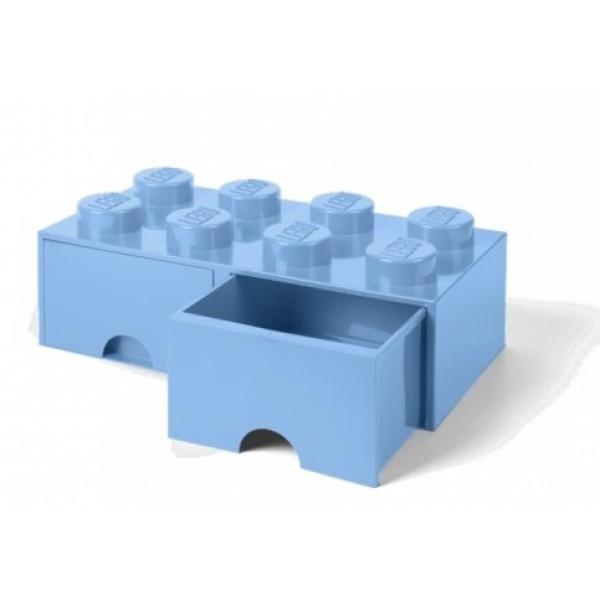 LEGO® úložný box 8 - se zásuvkami světle modrá 250 x 500 x 180 mm (obrázek 4)