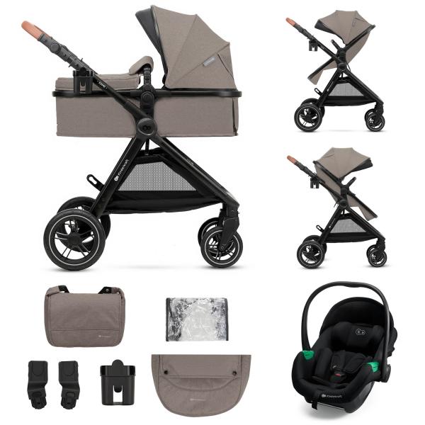 KINDERKRAFT Kočík kombinovaný 3v1 Esme Pro Sand Beige