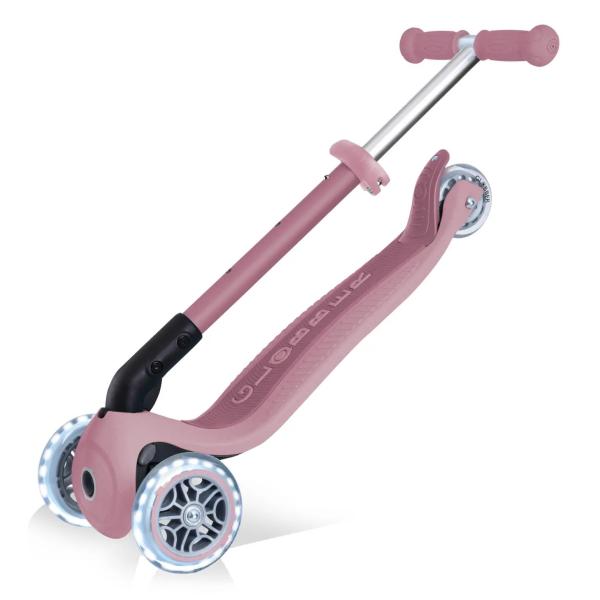 Globber koloběžka Junior Foldable lights Ecologic - Berry (obrázek 4)