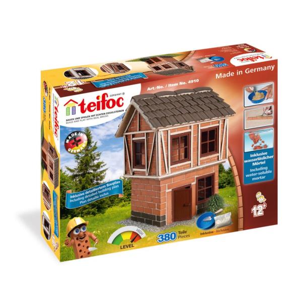 TEIFOC stavebnice Dům s dřevěnou rámovou konstrukcí 380 dílků