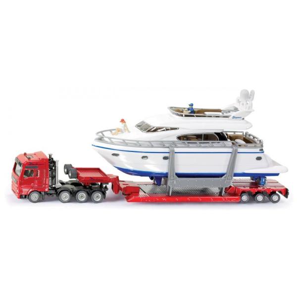 Siku Super - Přeprava těžkého nákladu s jachtou, 1:87