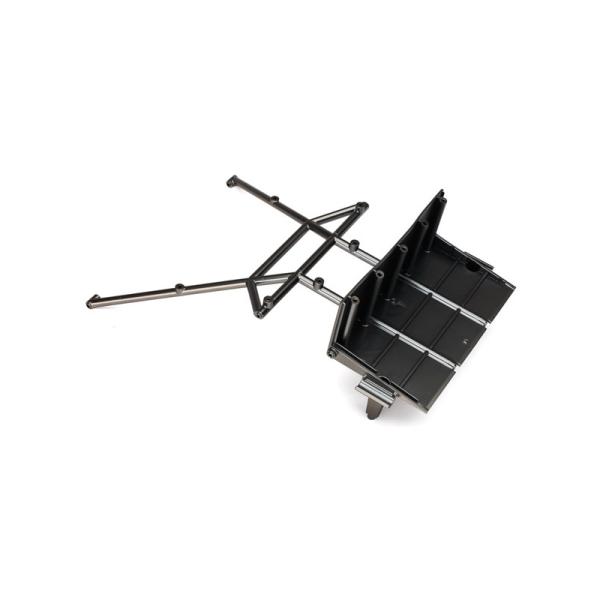 Traxxas zadná časť šasi čierno chrómovaná