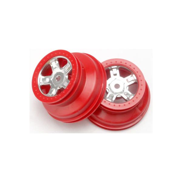 Traxxas disk 1.4/1.8" SCT saténový-červený (2)