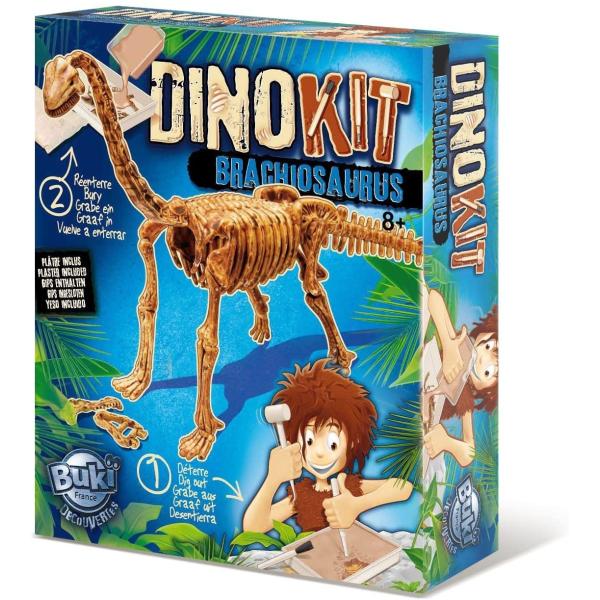 DinoKIT vykopávka a kostra Brachiosaurus