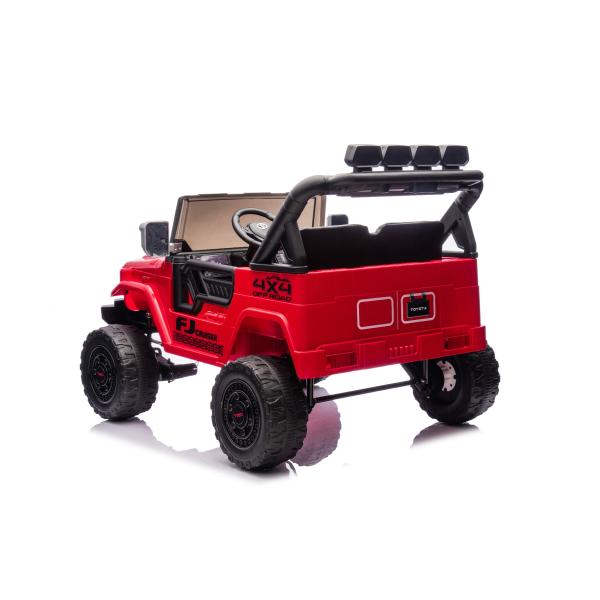 Elektrické autíčko Toyota FJ Cruiser XXL s pohonem 4x4, licencované (Dvou místné), červené (obrázek 10)