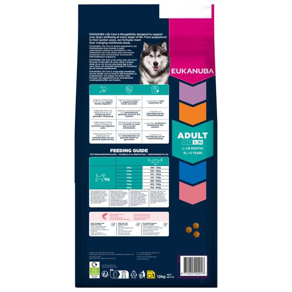 Krmivo EUKANUBA Adult Large rich in salmon and barley 12 kg (obrázek 3)