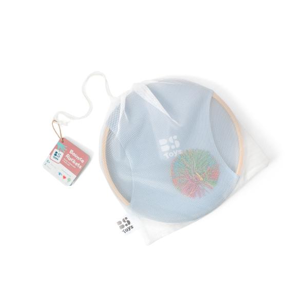 BS Toys Tenisový trampolínový set s chlupatým míčkem