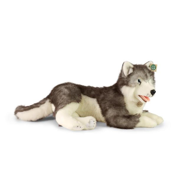 Plyšový pes husky ležící 60 cm ECO-FRIENDLY (obrázek 3)
