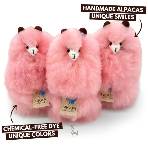 INKARI Plyšová hračka Alpaka Medium Cotton Candy 32cm (obrázek 6)
