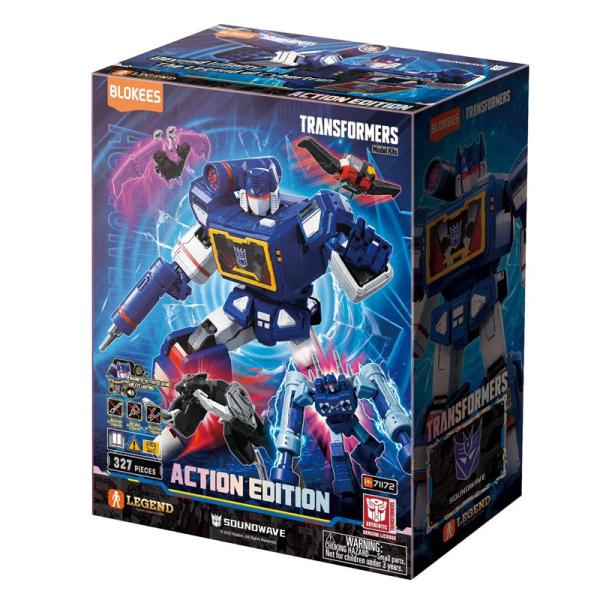 TRANSFORMERS BLOKEES stavebnice Action 03 Soundwave Light Up