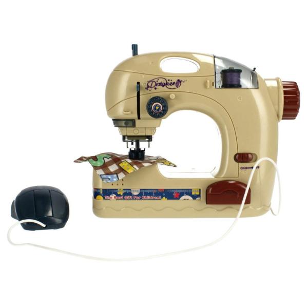 Šijací stroj plast 20cm na batérie so svetlom v krabici