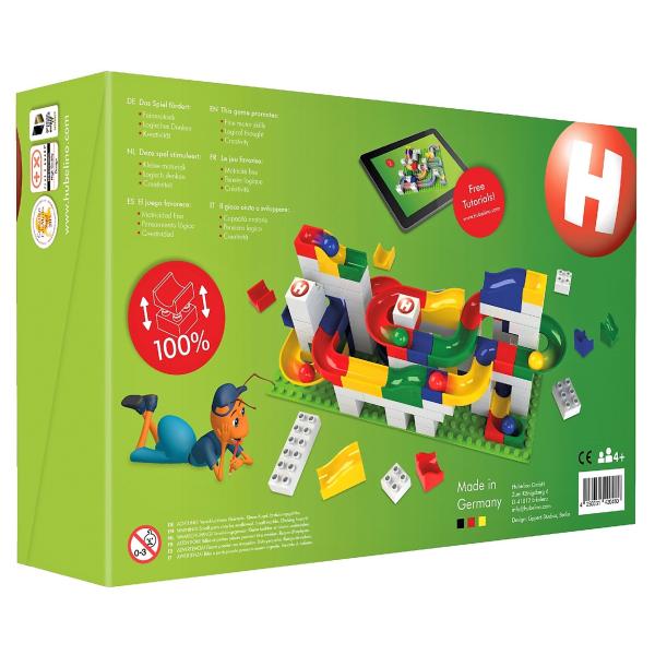 HUBELINO Kuličková dráha - set s kostkami Basic 123 dílů (obrázek 4)