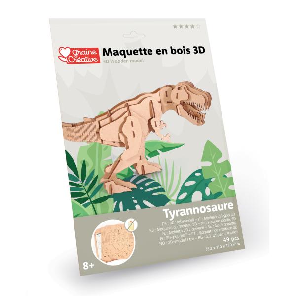GRAINE CREATIVE 3D Puzzle T-rex 49ks