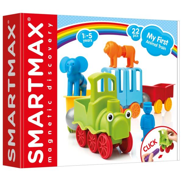 SmartMax - Můj první vláček se zvířátky - 22 ks