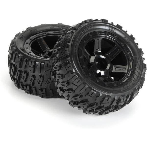 Pro-Line kolo 2.2", pneu Trencher M2, disk Desperado H12 černý (2) (obrázek 3)
