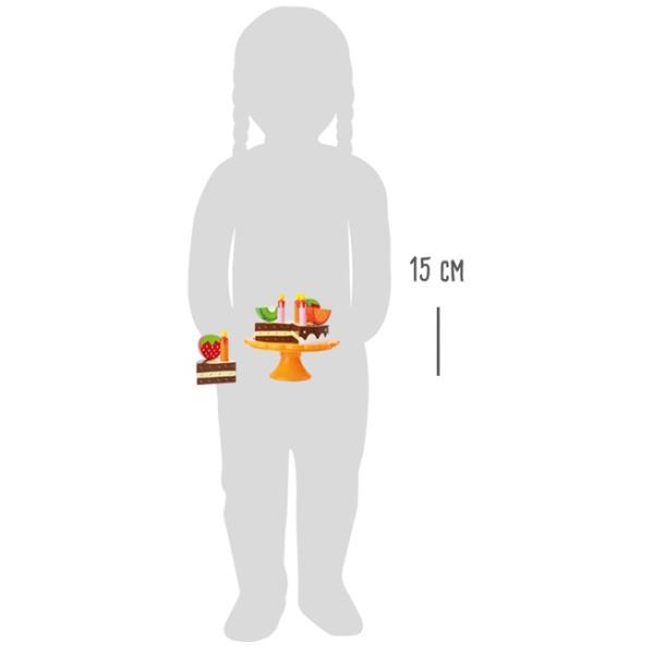 Small Foot Dřevěný narozeninový ovocný dort (obrázek 4)